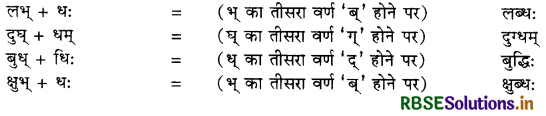 RBSE Class 10 Sanskrit व्याकरणम् सन्धिकार्यम् 18
