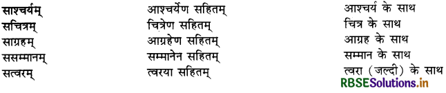 RBSE Class 10 Sanskrit व्याकरणम् समासः 5