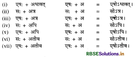RBSE Class 10 Sanskrit व्याकरणम् सन्धिकार्यम् 6