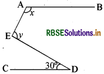 RBSE Class 9 Maths Important Questions Chapter 6 रेखाएँ और कोण 12