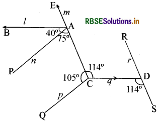 RBSE Class 9 Maths Important Questions Chapter 6 रेखाएँ और कोण 35