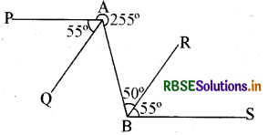 RBSE Class 9 Maths Important Questions Chapter 6 रेखाएँ और कोण 36
