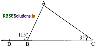 RBSE Class 9 Maths Important Questions Chapter 6 रेखाएँ और कोण 43
