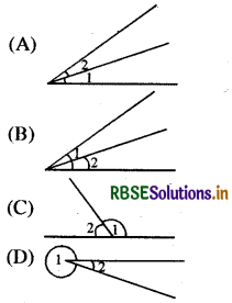 RBSE Class 9 Maths Important Questions Chapter 6 रेखाएँ और कोण 8