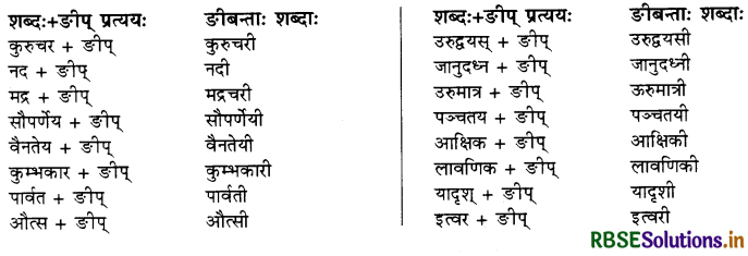 RBSE Class 10 Sanskrit व्याकरणम् प्रत्ययज्ञानम् 16