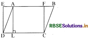 RBSE Class 9 Maths Important Questions Chapter 9 समान्तर चतुर्भुज और त्रिभुजों के क्षेत्रफल 11