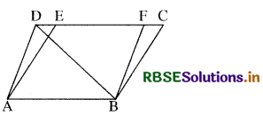 RBSE Class 9 Maths Important Questions Chapter 9 समान्तर चतुर्भुज और त्रिभुजों के क्षेत्रफल 21
