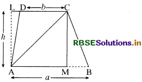 RBSE Class 9 Maths Important Questions Chapter 9 समान्तर चतुर्भुज और त्रिभुजों के क्षेत्रफल 27