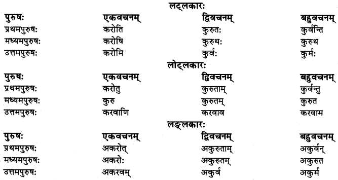 RBSE Class 10 Sanskrit व्याकरणम् धातुरूपाणि 15