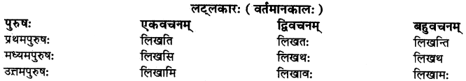 RBSE Class 10 Sanskrit व्याकरणम् धातुरूपाणि 6