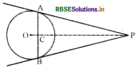 RBSE Class 10 Maths Important Questions Chapter 10 वृत्त 18