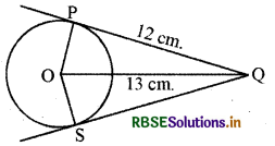 RBSE Class 10 Maths Important Questions Chapter 10 वृत्त 20