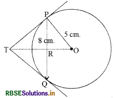 RBSE Class 10 Maths Important Questions Chapter 10 वृत्त 22