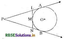 RBSE Class 10 Maths Important Questions Chapter 10 वृत्त 24