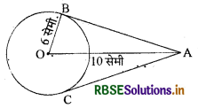 RBSE Class 10 Maths Important Questions Chapter 10 वृत्त 8
