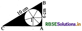 RBSE Class 10 Maths Important Questions Chapter 12 वृतों से संबंधित क्षेत्रफल 20