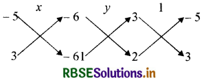 RBSE Solutions for Class 10 Maths Chapter 3 दो चरों वाले रैखिक समीकरण युग्म Ex 3.5 Q4(v)