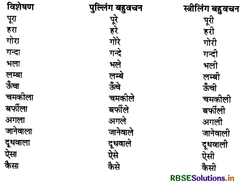 RBSE Class 9 Hindi Vyakaran विशेषण 7
