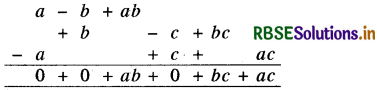 RBSE Solutions for Class 8 Maths Chapter 9 Algebraic Expressions and Identities Ex 9.1 2