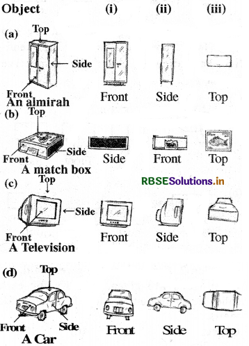 RBSE Solutions for Class 8 Maths Chapter 10 Visualizing Solid Shapes Ex 10.1 4
