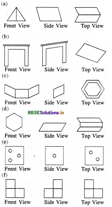 RBSE Solutions for Class 8 Maths Chapter 10 Visualizing Solid Shapes Ex 10.1 8