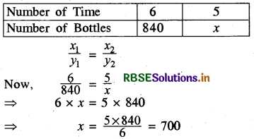 RBSE Solutions for Class 8 Maths Chapter 13 Direct and Inverse Proportions Ex 13.1 4