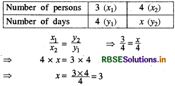 RBSE Solutions for Class 8 Maths Chapter 13 Direct and Inverse Proportions Ex 13.2 5