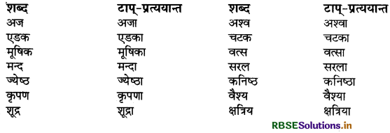 RBSE Class 9 Sanskrit व्याकरणम् प्रत्ययज्ञानम् 15