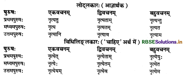 RBSE Class 9 Sanskrit व्याकरणम् धातुरूपाणि 15