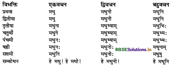 RBSE Class 9 Sanskrit व्याकरणम् शब्दरूपाणि 16