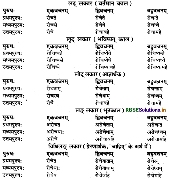 RBSE Class 9 Sanskrit व्याकरणम् धातुरूपाणि 29