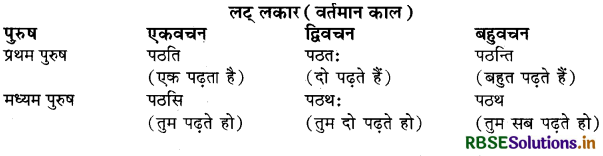 RBSE Class 9 Sanskrit व्याकरणम् धातुरूपाणि 2