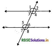 RBSE Class 7 Maths Notes Chapter 5 Lines and Angles 2