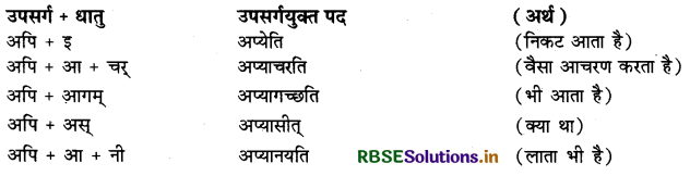 RBSE Class 9 Sanskrit व्याकरणम् उपसर्गाः 3