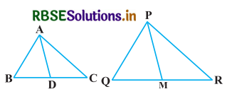 RBSE Solutions for Class 10 Maths Chapter 6 त्रिभुज Ex 6.3 Q12