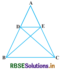 RBSE Solutions for Class 10 Maths Chapter 6 त्रिभुज Ex 6.3 Q6