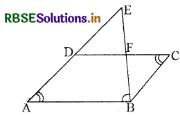 RBSE Solutions for Class 10 Maths Chapter 6 त्रिभुज Ex 6.3 Q8