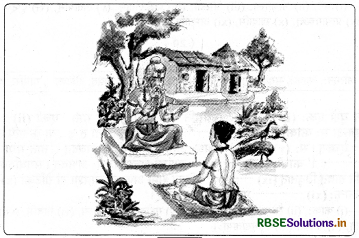 RBSE Class 9 Sanskrit रचनात्मक कार्यम् संकेताधारिताः चित्रवर्णनम् 1