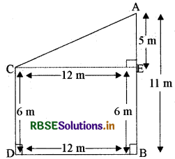 RBSE Solutions for Class 10 Maths Chapter 6 त्रिभुज Ex 6.5 Q12