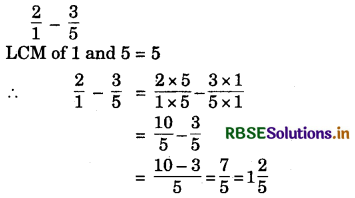 RBSE Solutions for Class 7 Maths Chapter 2 Fractions and Decimals Ex 2.1 1