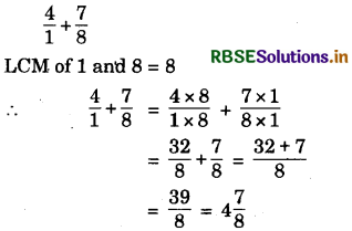 RBSE Solutions for Class 7 Maths Chapter 2 Fractions and Decimals Ex 2.1 2