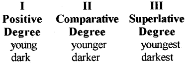 RBSE Class 8 English Grammar Adjective - Degrees of Comparison 1