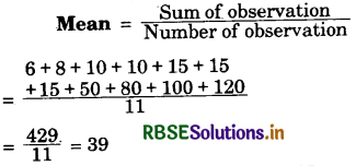 RBSE Solutions for Class 7 Maths Chapter 3 Data Handling Ex 3.2 1