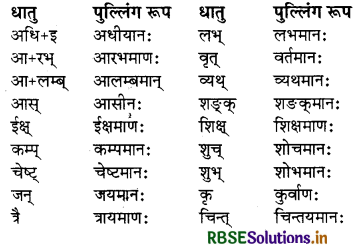 RBSE Class 8 Sanskrit व्याकरण प्रत्यय 11