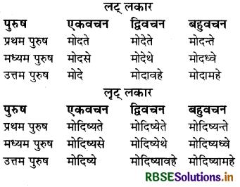 RBSE Class 8 Sanskrit व्याकरण धातु-रूपाणि 19