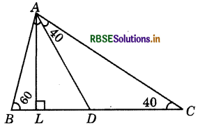 RBSE Class 7 Maths Important Questions Chapter 6 The Triangles and Its Properties 5