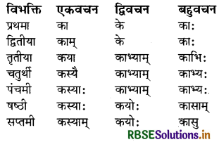 RBSE Class 8 Sanskrit व्याकरण सर्वनाम शब्द 10