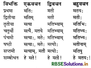 RBSE Class 8 Sanskrit व्याकरण संज्ञा शब्द 11