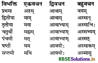 RBSE Class 8 Sanskrit व्याकरण सर्वनाम शब्द 12