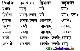 RBSE Class 8 Sanskrit व्याकरण सर्वनाम शब्द 15